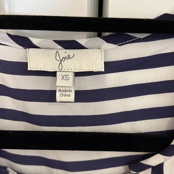 Joie silk tank button down with tie - Picture 3 of 6